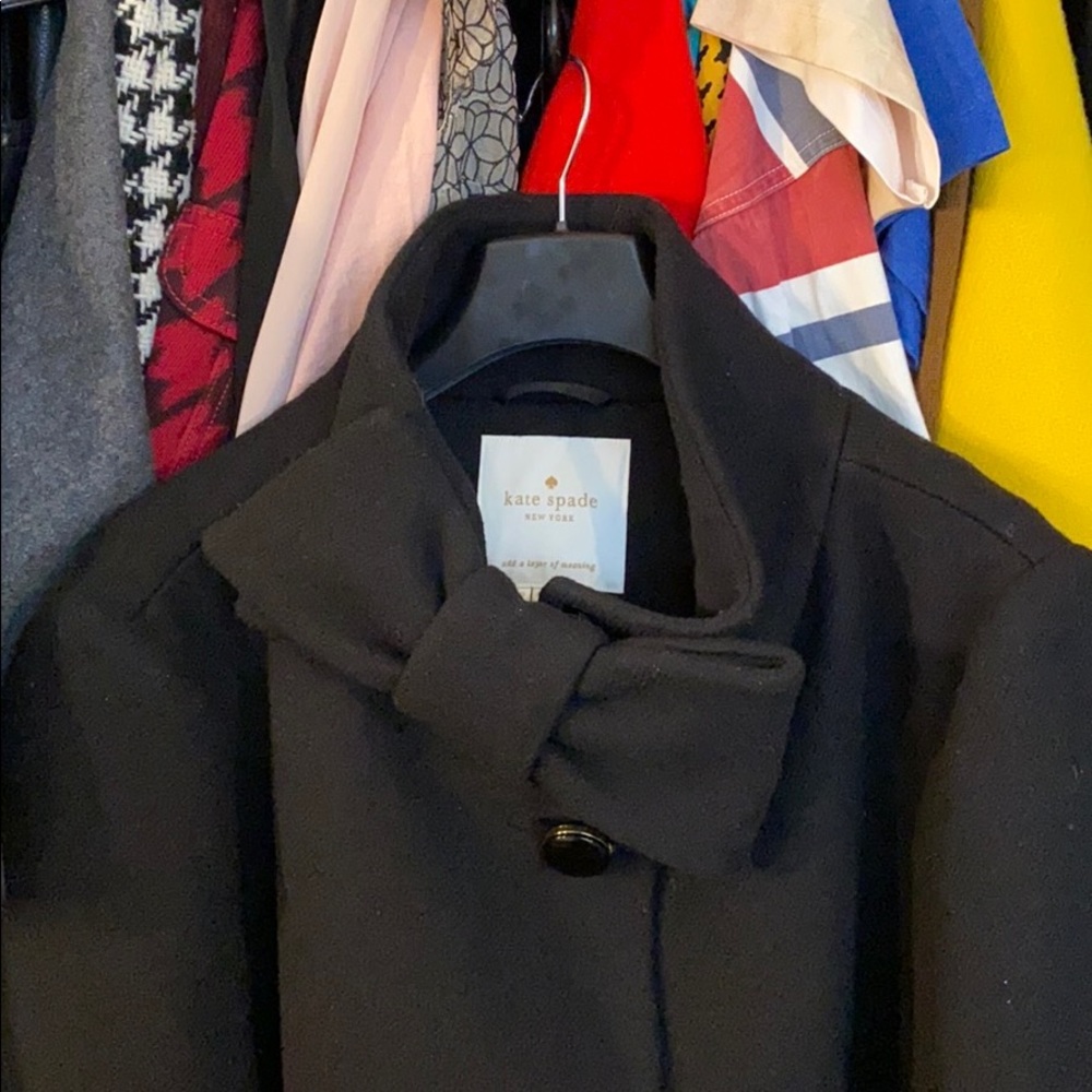 Kate Spade Bow Neck Wool Coat
